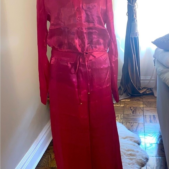 House of Harlow 1960  2 piece  set Magenta gorgeous and super stylish size M NWT - Picture 6 of 15